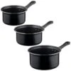 Simply Everyday Sauce Pan Set 3pk -B&M 383599 3 sauce pan set group