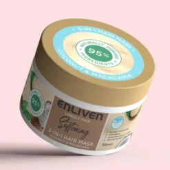 Enliven Softening 3-in-1 Hair Mask 350ml - Coconut & Macadamia 7 Enliven Softening 3-in-1 Hair Mask 350ml - Coconut & Macadamia -B&M 384889 enliven mask 350ml coconut macadamia