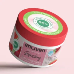 Enliven Softening 3-in-1 Hair Mask 350ml - Watermelon & Pomegranate 7 Enliven Softening 3-in-1 Hair Mask 350ml - Watermelon & Pomegranate -B&M 384891 enliven mask 350ml watermelon pomegranate