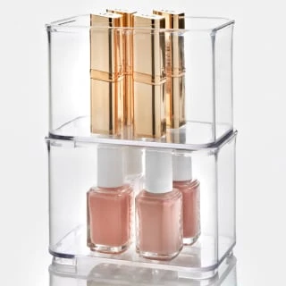 Clear Nestable Storage Tub - Small 4 Clear Nestable Storage Tub - Small - Image 2