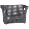 Rattan Stacking Caddy 2 Rattan Stacking Caddy -B&M 384999 rattan nestable caddy grey