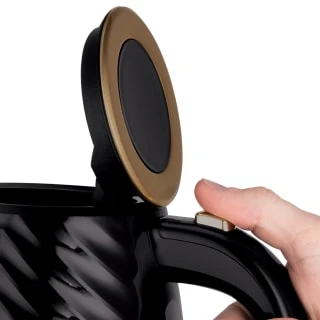 Russell Hobbs Groove Kettle 1.7L - Black & Gold 4 Russell Hobbs Groove Kettle 1.7L - Black & Gold - Image 2