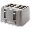Goodmans Textured 4 Slice Toaster - Grey -B&M 386707 goodmans textured 4 slice toaster grey 3