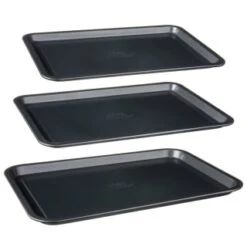 Betty Crocker Non-Stick Baking Tray Set 3pc 13 Betty Crocker Non-Stick Baking Tray Set 3pc -B&M 388523 set of 3 non stick baking trays group 2