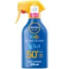 Nivea Kids Protect & Care Sun Lotion Spf 50+ 270ml -B&M 389468 nivea sun kids sun lotion spf50 plus 270ml