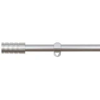 B&M Small Silver Barrel Curtain Pole 122-213cm 4 B&M Small Silver Barrel Curtain Pole 122-213cm - Image 2