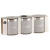 Simply Everyday Set Of Storage Jars 3pk 1 Simply Everyday Set Of Storage Jars 3pk -B&M 390364 3pk round storage jars tea coffee sugar 5