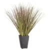 B&M Onion Grass In Black Terracotta Pot 1 B&M Onion Grass In Black Terracotta Pot -B&M 392866 onion grass in black terracotta pot