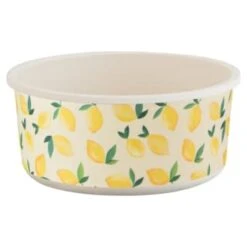B&M Round Tubs 2pk - Lemons -B&M 392928 2pk reuse and repurpose round tubs lemon 2