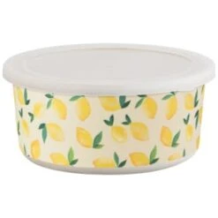 B&M Round Tubs 2pk - Lemons -B&M 392928 2pk reuse and repurpose round tubs lemon 4
