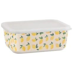 B&M Rectangular Tubs 2pk - Lemons -B&M 392929 2pk reuse and repurpose rectangle tubs lemon 5