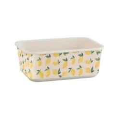 B&M Rectangular Tubs 2pk - Lemons -B&M 392929 2pk reuse and repurpose rectangle tubs lemon 6