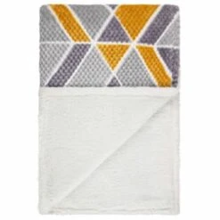 B&M Simply Geo Waffle Throw - Ochre 9 B&M Simply Geo Waffle Throw - Ochre -B&M 394916 simply geo waffle throw ochre 3