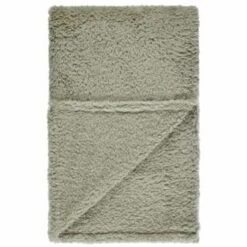 B&M Simply Two Tone Teddy Throw - Sage 9 B&M Simply Two Tone Teddy Throw - Sage -B&M 394928 simply plain teddy throw sage