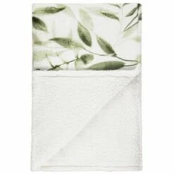 Winston Green Leaf Sherpa Throw 9 Winston Green Leaf Sherpa Throw -B&M 394948 winston leaf sherpa throw green 2