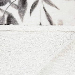 Winston Mono Leaf Sherpa Throw 6 Winston Mono Leaf Sherpa Throw - Image 4