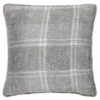 Hampton Check Cushion - Grey 1 Hampton Check Cushion - Grey -B&M 395332 hampton grey check cushion