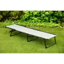 Dakota Premium 3 Position Folding Relaxer Bed - Grey 10 Dakota Premium 3 Position Folding Relaxer Bed - Grey -B&M 395732 dakota premium 3 position folding relaxer bed 2