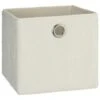 Lokken Teddy Storage Cubes 2pk - Cream 2 Lokken Teddy Storage Cubes 2pk - Cream -B&M 395965 2pk teddy lokken storage cubes cream 3