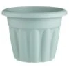 Round Planter 33cm - Sage -B&M 397066 33cm round planter sage
