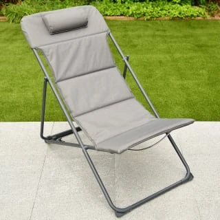 Dakota 3 Position Relaxer Deck Chair With Pillow 3 Dakota 3 Position Relaxer Deck Chair With Pillow