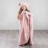 Simply Kids Hooded Sherpa Blanket - Blush 1 Simply Kids Hooded Sherpa Blanket - Blush -B&M 400215 simply kids hooded sherpa blanket blush
